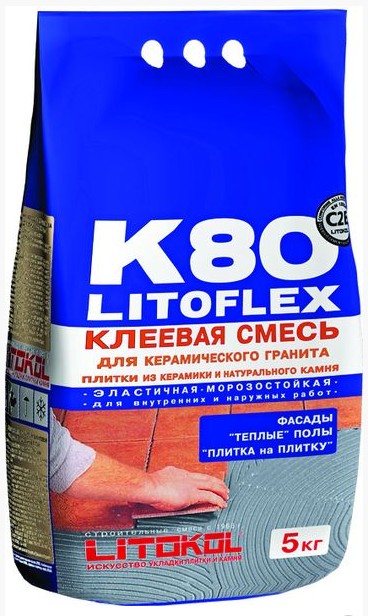 Клей LITOFLEX K80 5 серия Litokol клеи