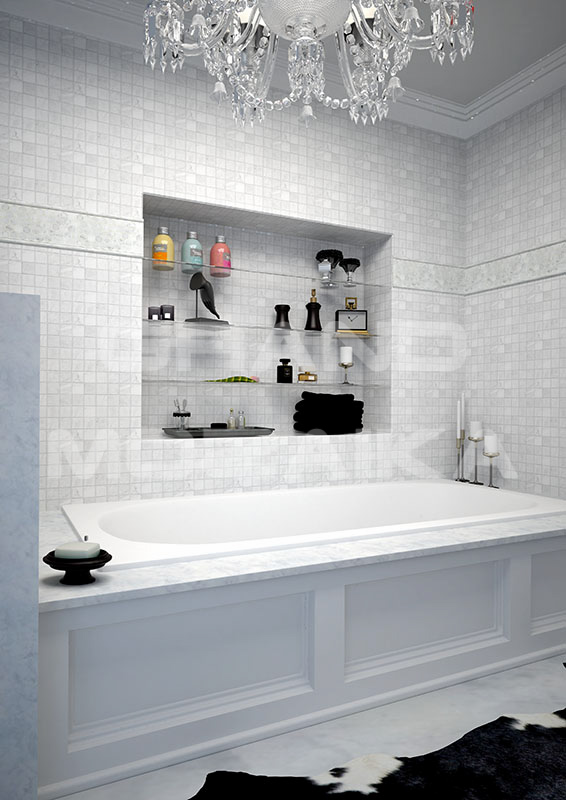 Мозаика M088-48P (Carrara) серия Adriatica