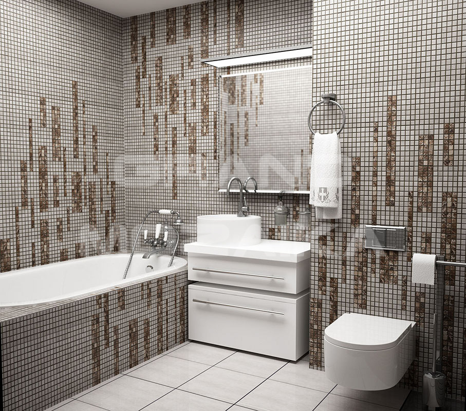 Мозаика 7M025-25Р (Crema Marfil) серия Adriatica