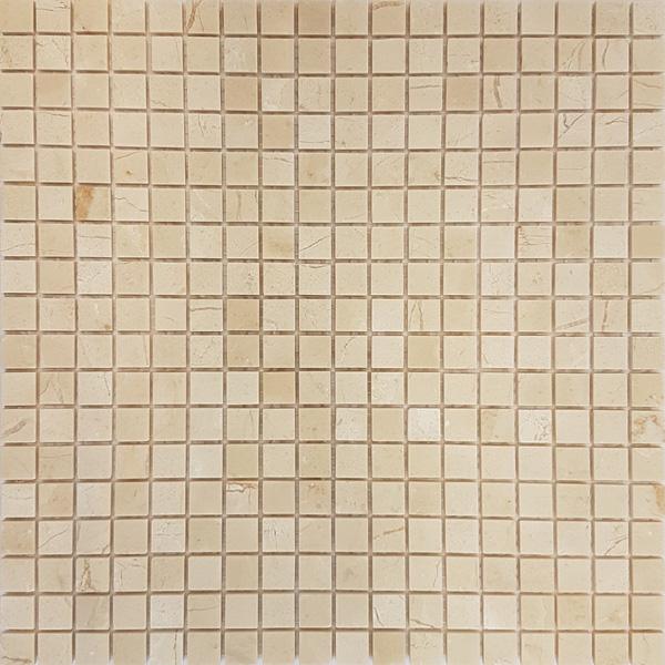 Мозаика АМ-10П (Crema Marfil) тонкая серия Marble Slim