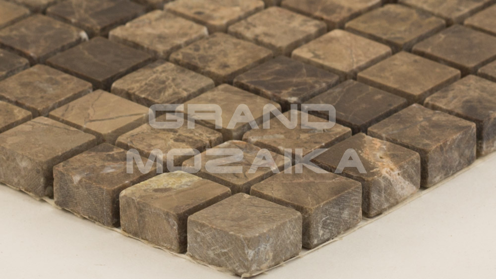 Мозаика АМ-1П (Emperador Dark) серия Marble