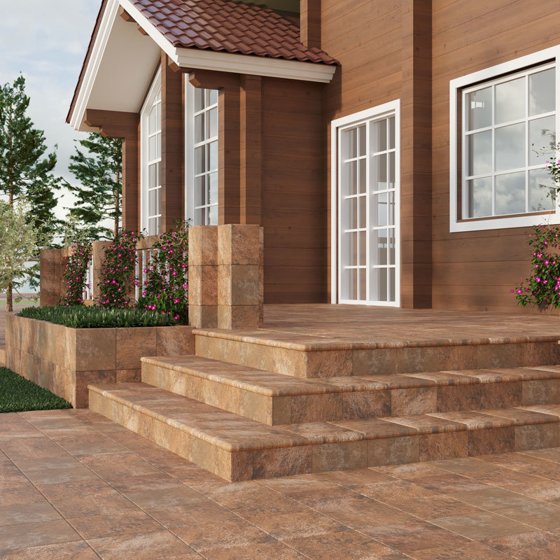 Ступени CARTABON MANHATTAN RED Ступень угловая 33,5х33,5х4 серия Manhattan Red