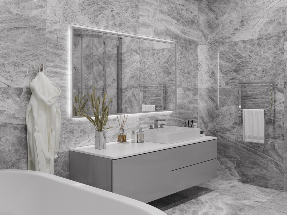 Плитка Imperador Grey 60x120 Polished серия Palacio