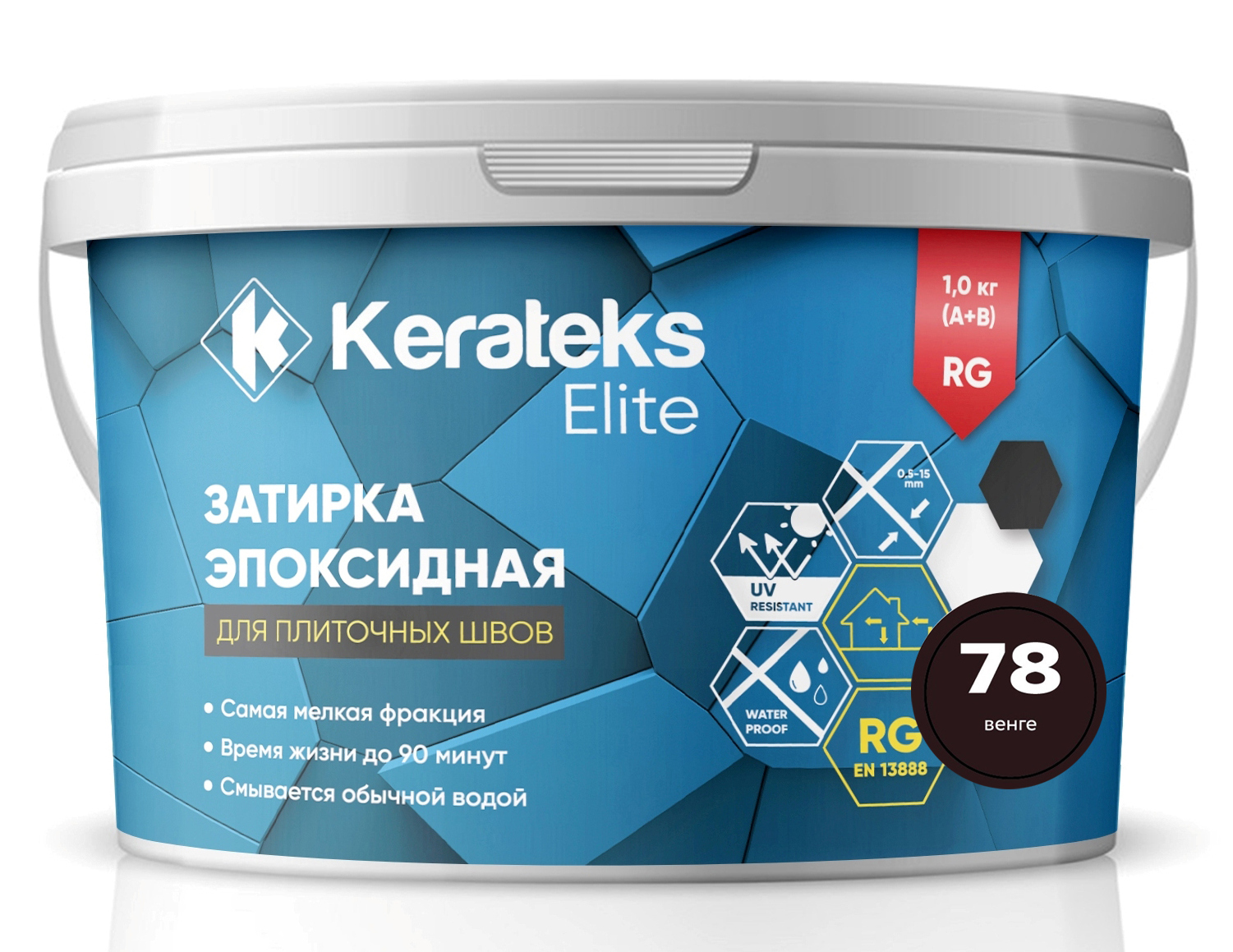 Затирка 78 Венге, 1 кг серия Kerateks Elite