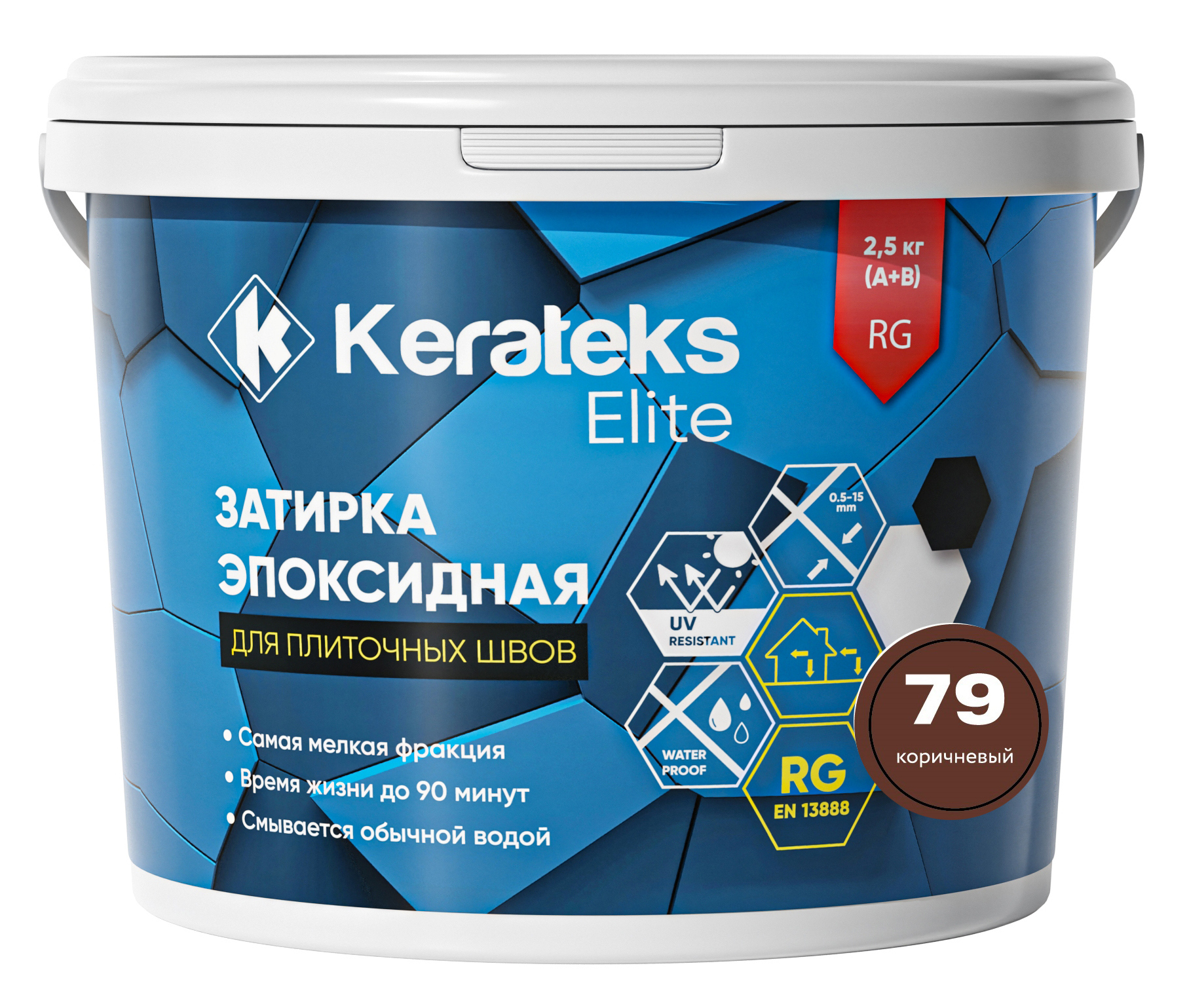 Затирка 79 Коричневый, 2.5 кг серия Kerateks Elite