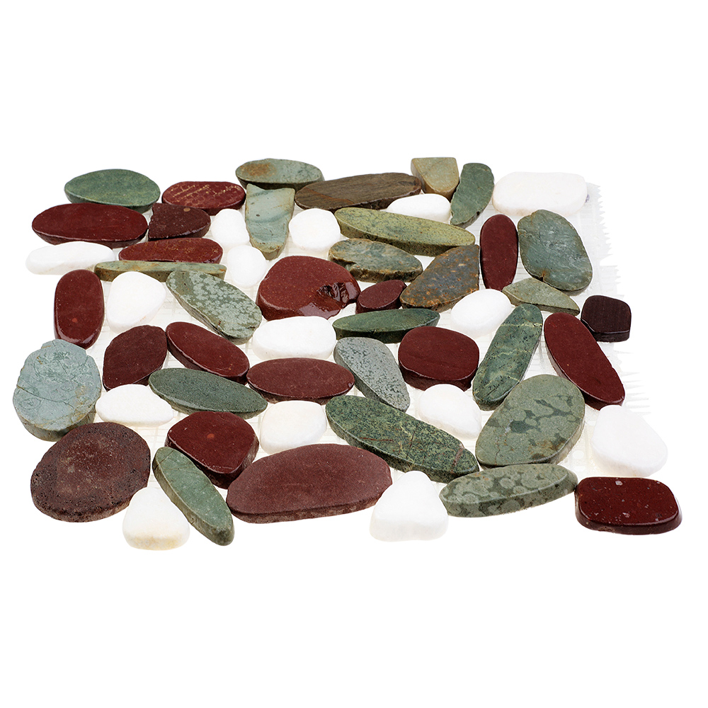 Мозаика 052252 MS00-8A BCP МРАМОР бел/красн/зелёный серия Nature