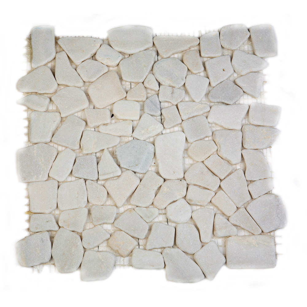 Мозаика 052253М MS0536 IL МРАМОР МЕЛКИЙ белый треугольный серия Nature