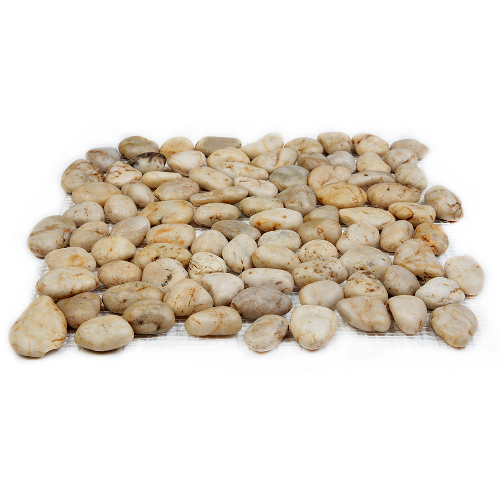 Мозаика 052348s MS8001 ГАЛЬКА слоновая кость серия Nature