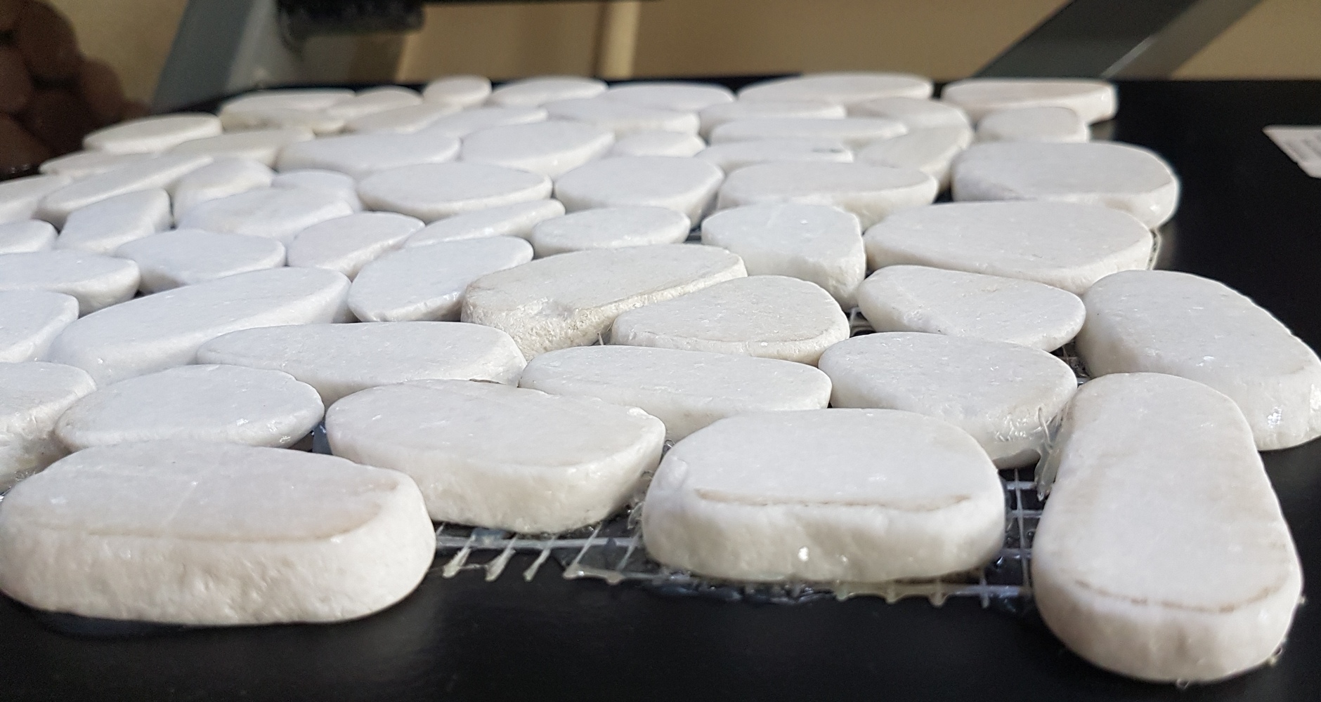 Мозаика 052251 MS7006 BC МРАМОР белый круглый серия Nature