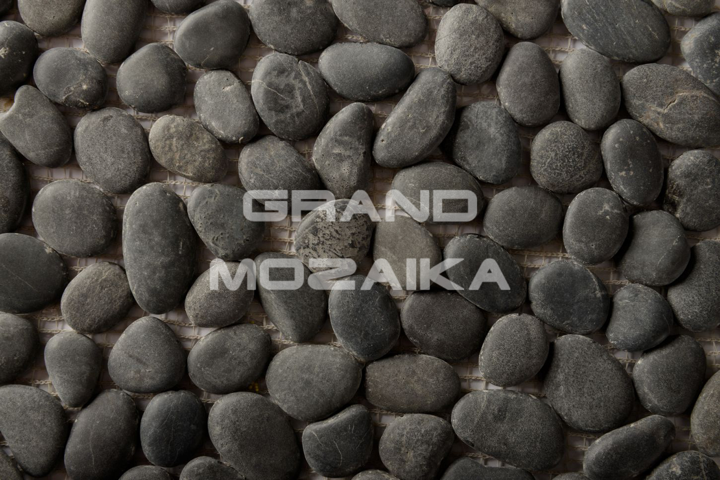 Мозаика 052357 MS00-3M ГАЛЬКА чёрная НА КРУГЕ серия Nature