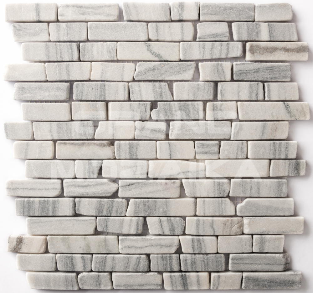 Мозаика 052393 MS0203 МРАМОР ПРЕМИУМ бело-чёрный серия Nature