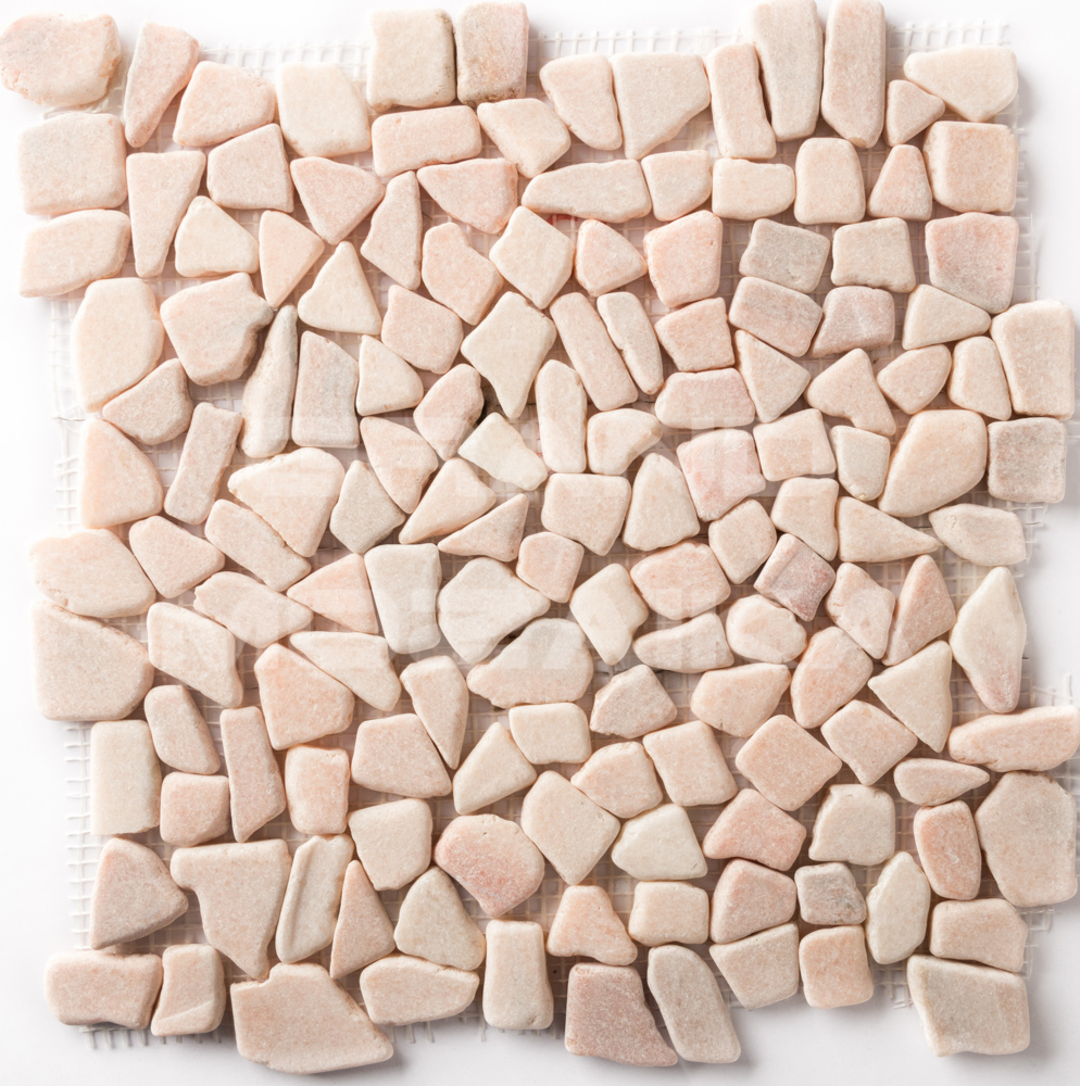 Мозаика 052363 MS7015S МРАМОР розовый квадратный серия Nature