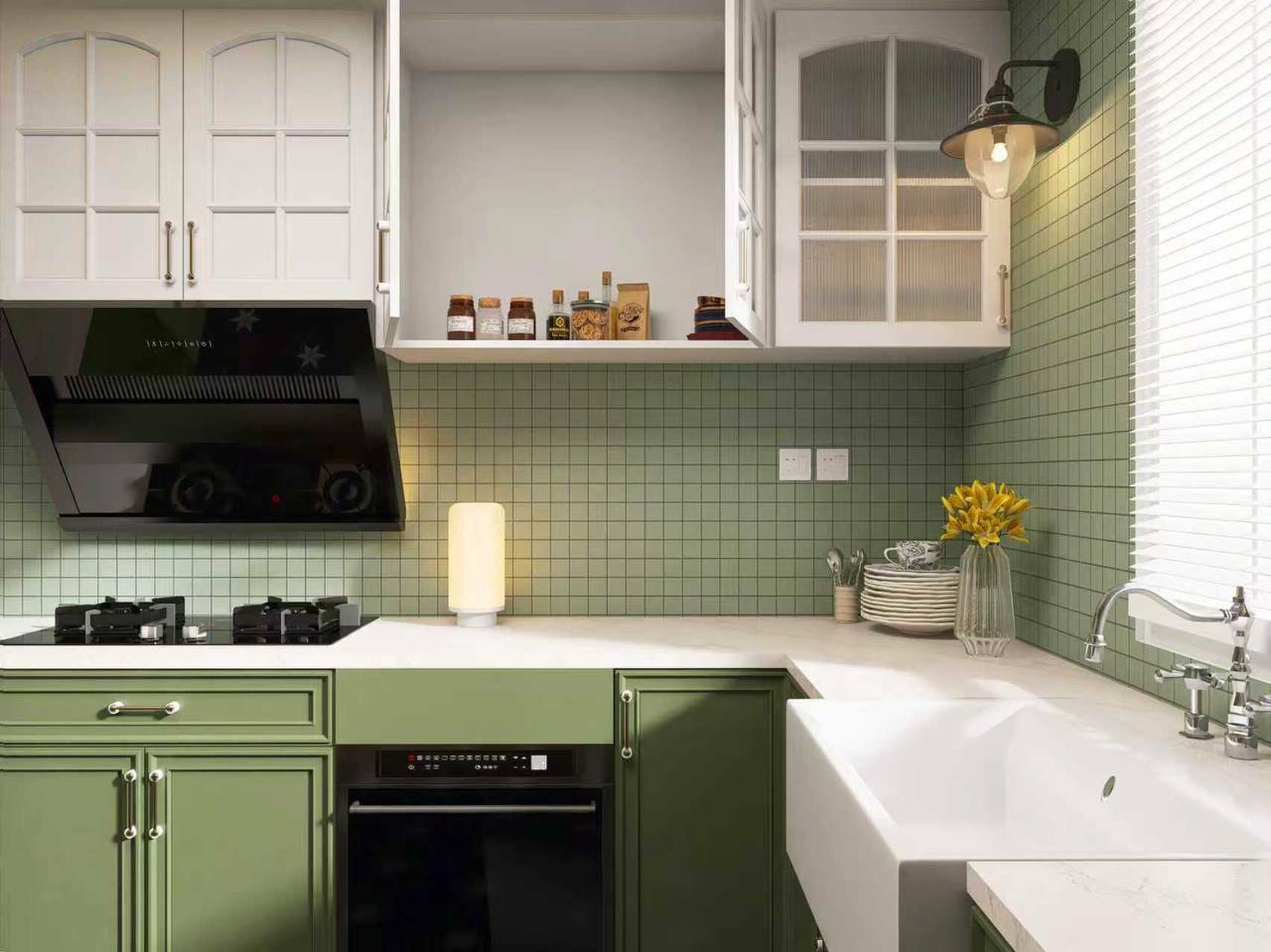 Мозаика Arene olive серия Ceramic Bona