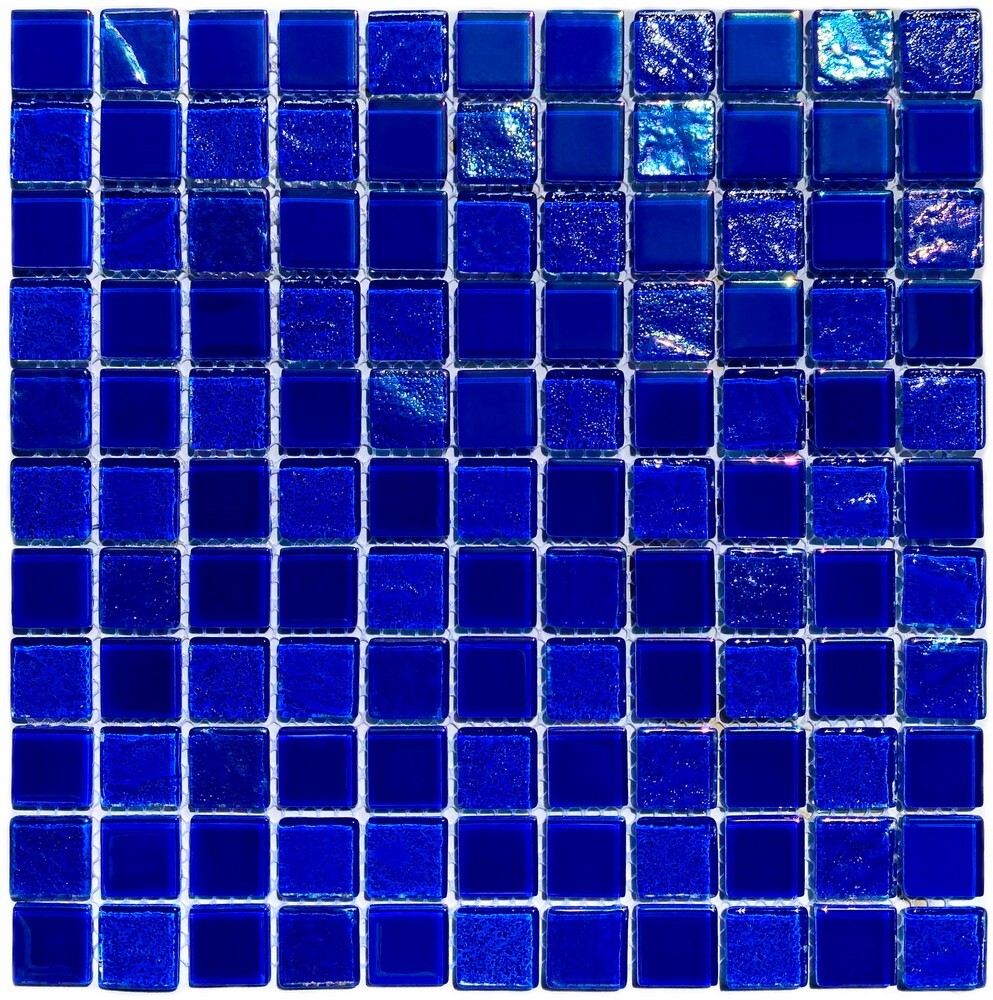 Мозаика Bondi dark blue-25 серия Crystal Bona