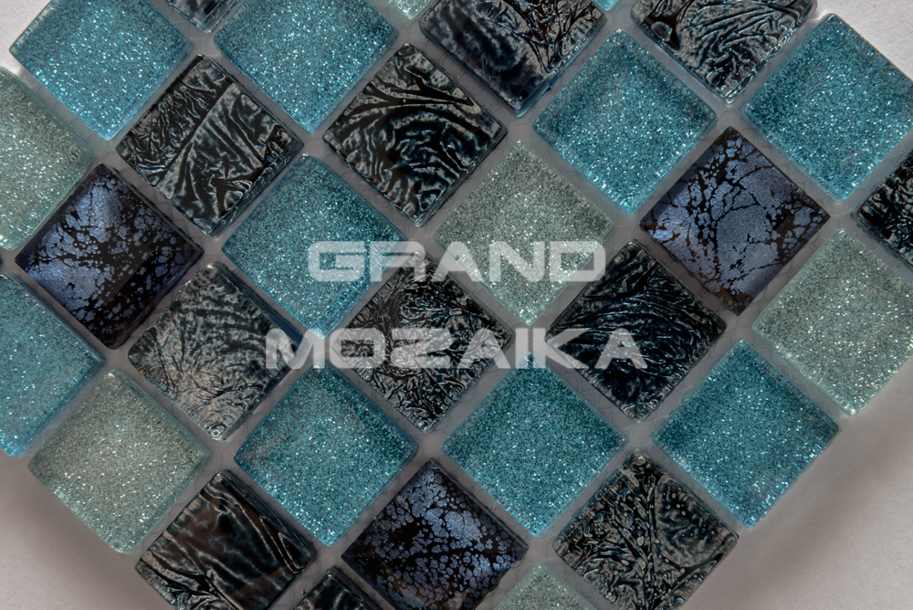 Мозаика Satin Blue серия Glass