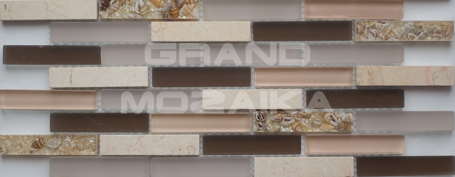 Мозаика Shell Stone серия Glass-Stone