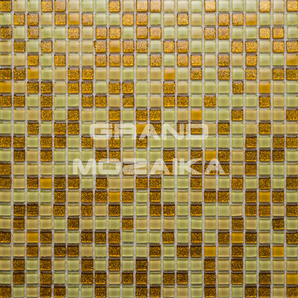 Мозаика Imperial Yelloy серия Orro Glass