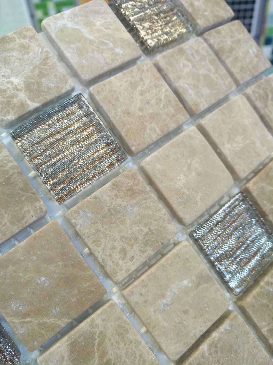 Мозаика Bronze Velour 23x23х4 серия Silk Way