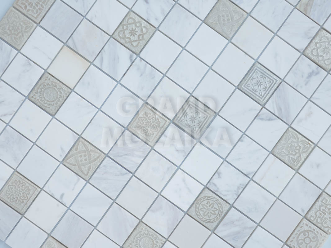 Мозаика Art Dolomiti bianco серия Art Stone