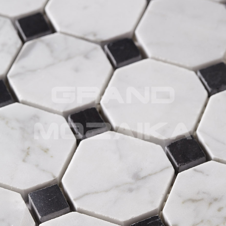 Мозаика Octagon Pattern Bianco/Nero серия Octagon Pattern