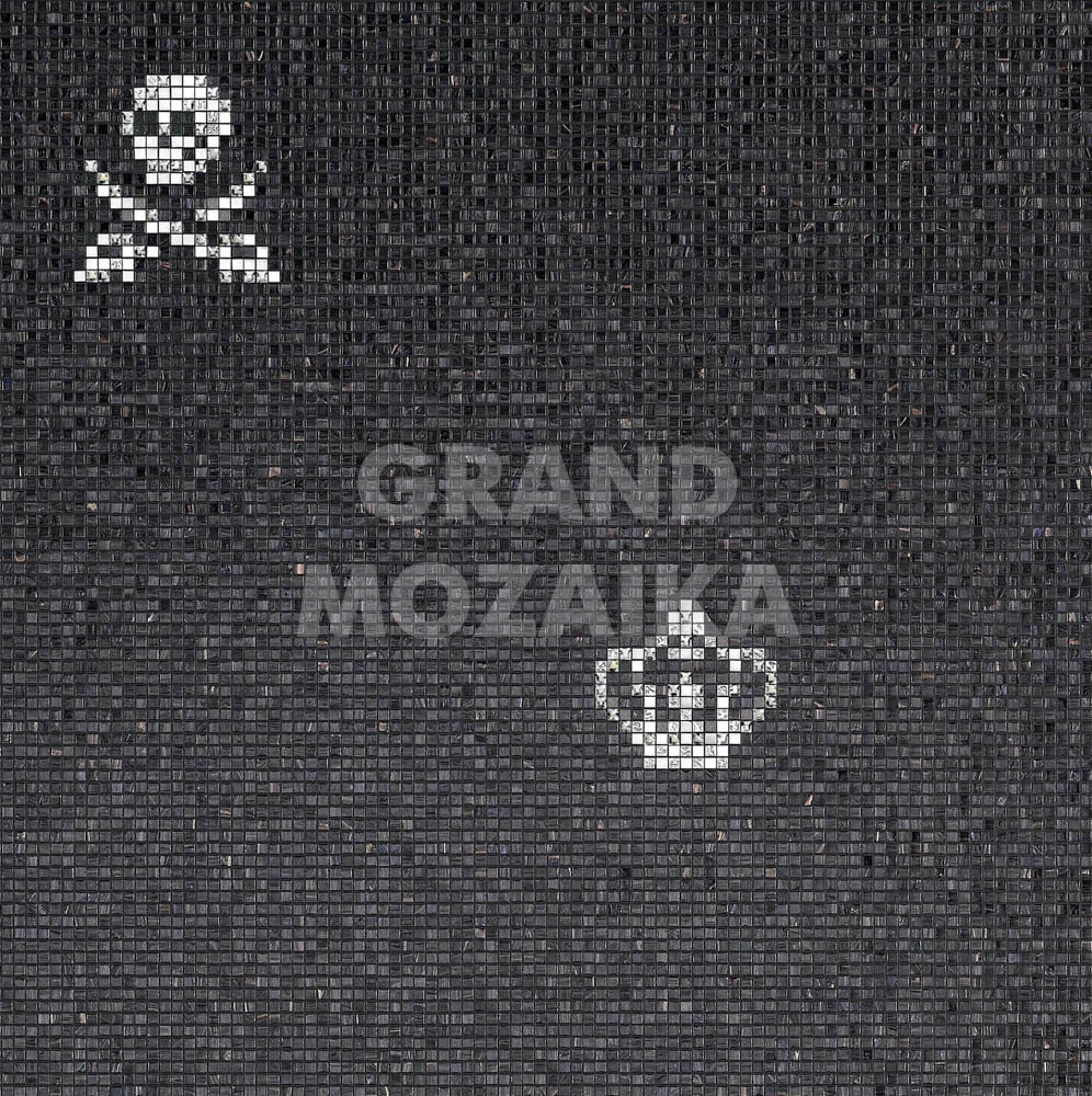 Панно Skulls & Crowns Black серия Decorations