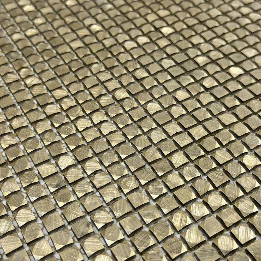 Мозаика ALUMINUM CUBIC GOLD серия Mosaic Aluminium
