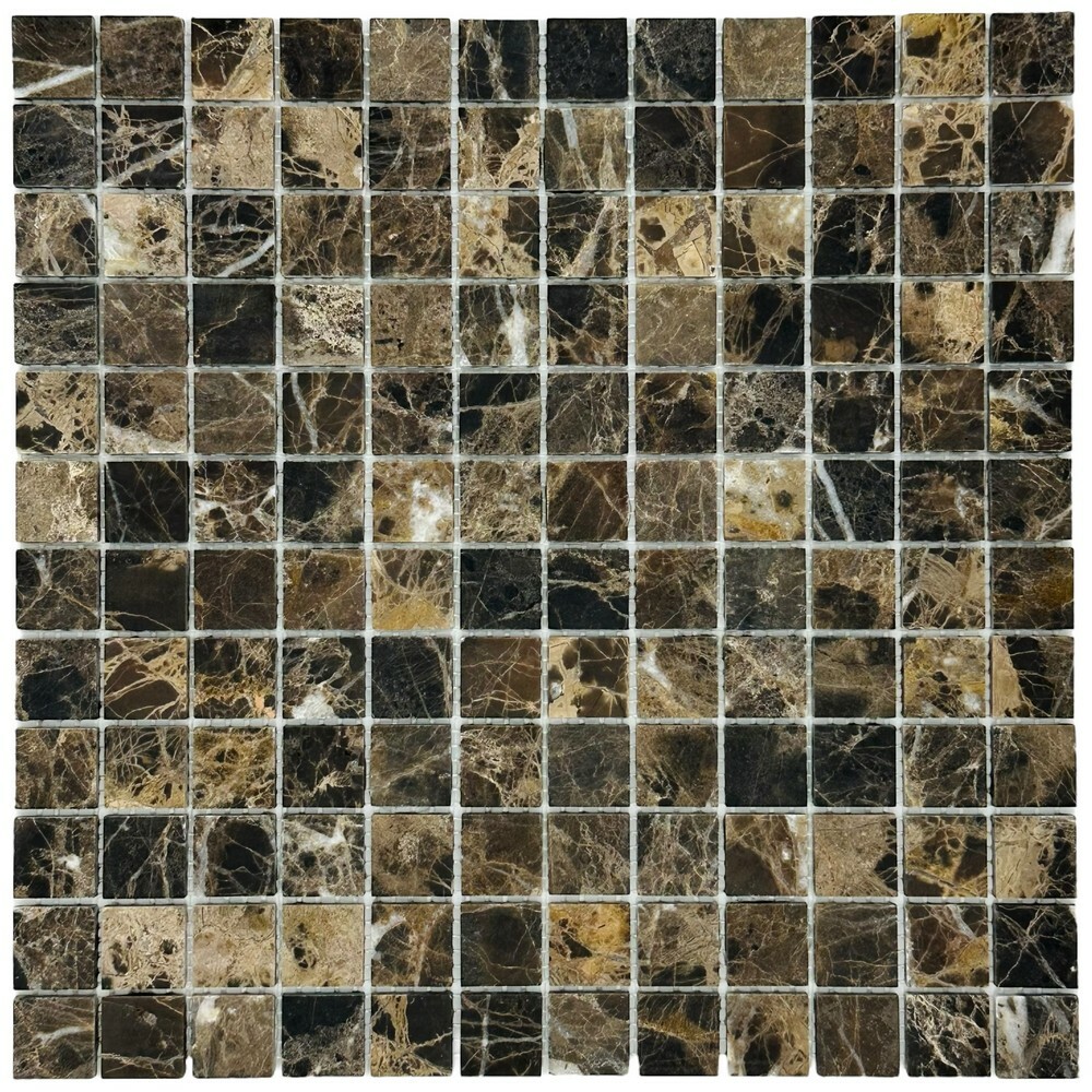Мозаика EMPERADOR DARK MAT 23x23 серия Marble Stone