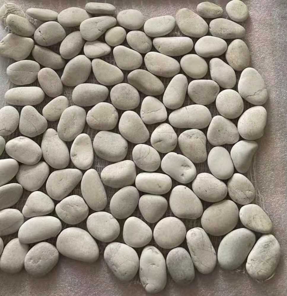 Мозаика PEBBLES WHITE STONE MAT серия Pebbles